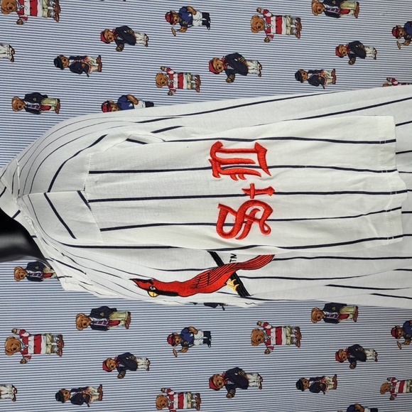 St.Louis Cardinals SGA 1928 retro pinstriped Old Dominion XL baseball jersey - Picture 3 of 7